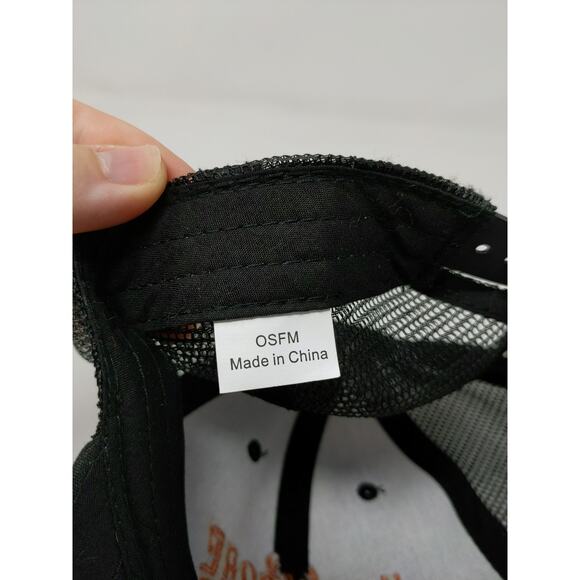 Hard Core Hunter Snapback Mesh Back Hat Embroidered Logo OSFM Black - Picture 10 of 10